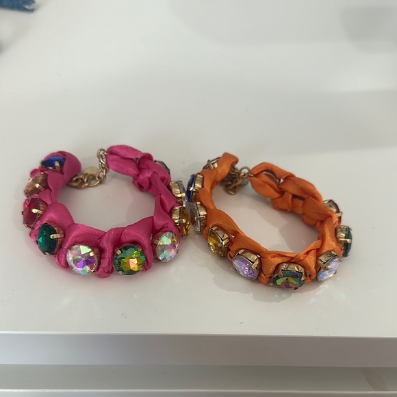 Zara Pink and Orange Beaded Bracelets - Picture 2 of 2